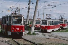 Трамвайное депо на Вагонке 1993 г. Автор Bärtschi, Hans-Peter (Ганс-Петер Берчи)