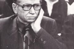 Нижний Тагил. Двухглавов Вячеслав Александрович, главный конструктор ПО Уралвагонзавод  кандидат в народные депутаты СССР. Во время конференции по выдвижению кандидата в народные депутаты СССР от трудового коллектива УВЗ 1989 г. Архив "Нижнетагильский музей-заповедник "Горнозаводской Урал"