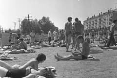 Нижний Тагил. Городской пляж. Фото архив Евгений Шалгин. 1971-1973 год.