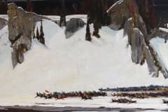Петр Степанович Бортнов (31.05.1918 - 24.05.2013 гг). "Прорыв". 1967 год.