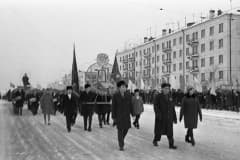 Нижний Тагил, 1966 год, 49 лет Октябрю. Фотоархив "Детский дом №1, ул. Красногвардейская.